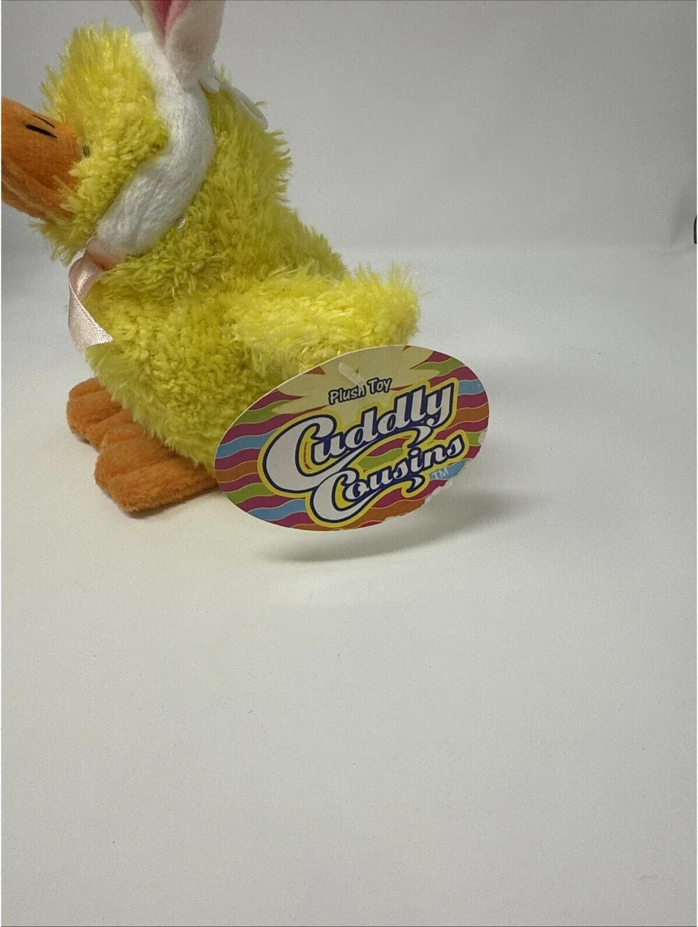 Yellow Duck With Easter Ears Plush